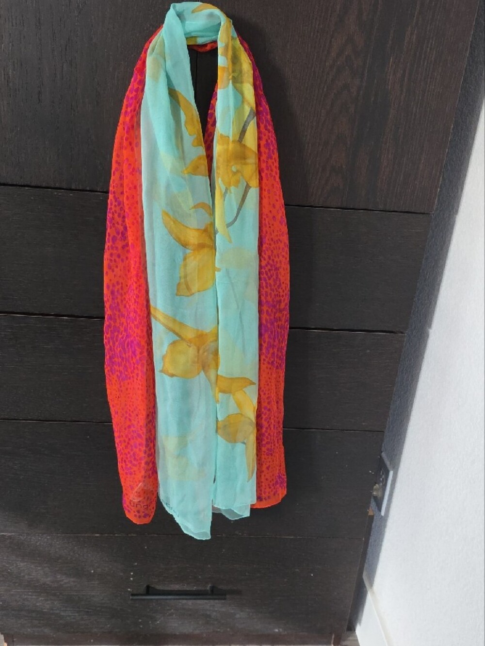 Vintage Emanuel Ungaro 100% Silk Scarf / Stole — Made in Italy